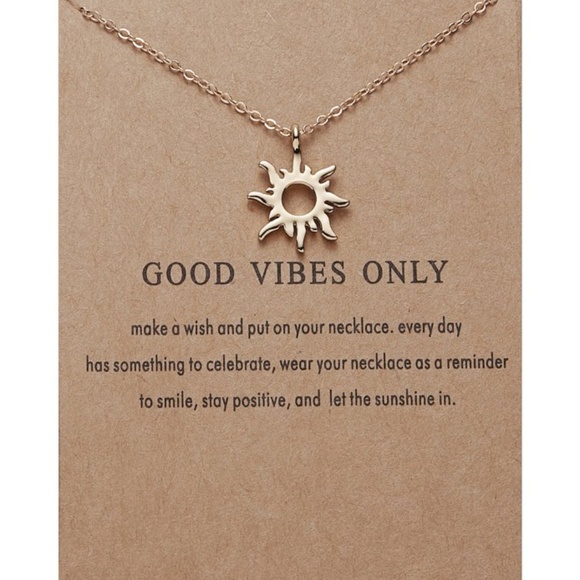 3 for $35 New Gold Sun Pendant Necklace - Picture 2 of 3